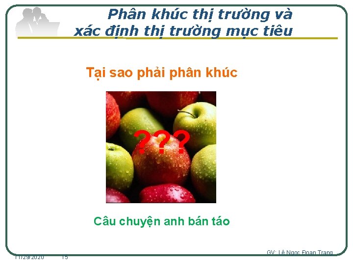 Phân khúc thị trường và xác định thị trường mục tiêu Tại sao phải