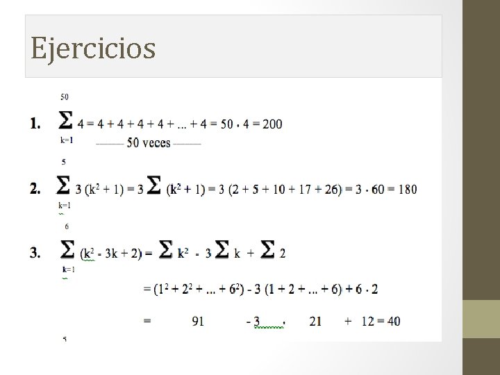 Ejercicios Ejercicios