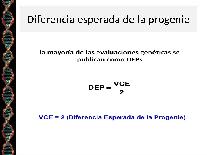 Diferencia esperada de la progenie 