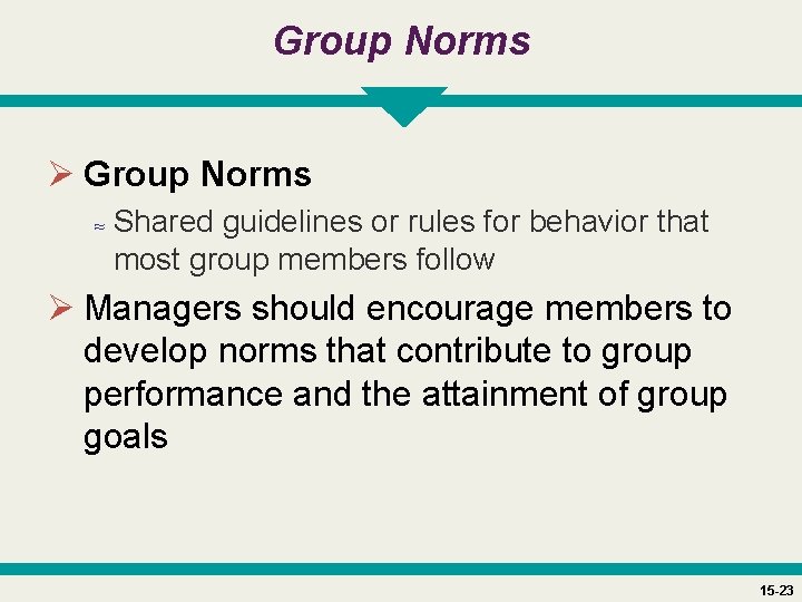 Group Norms Ø Group Norms ≈ Shared guidelines or rules for behavior that most