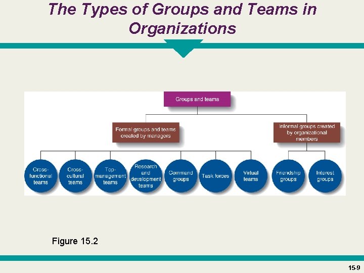 The Types of Groups and Teams in Organizations Figure 15. 2 15 -9 