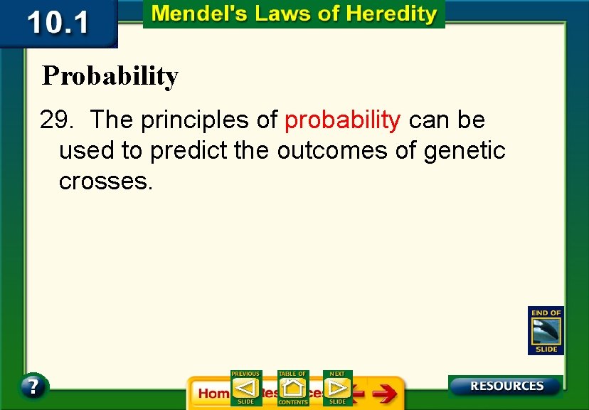 Probability 29. The principles of probability can be used to predict the outcomes of Probability 29. The principles of probability can be used to predict the outcomes of