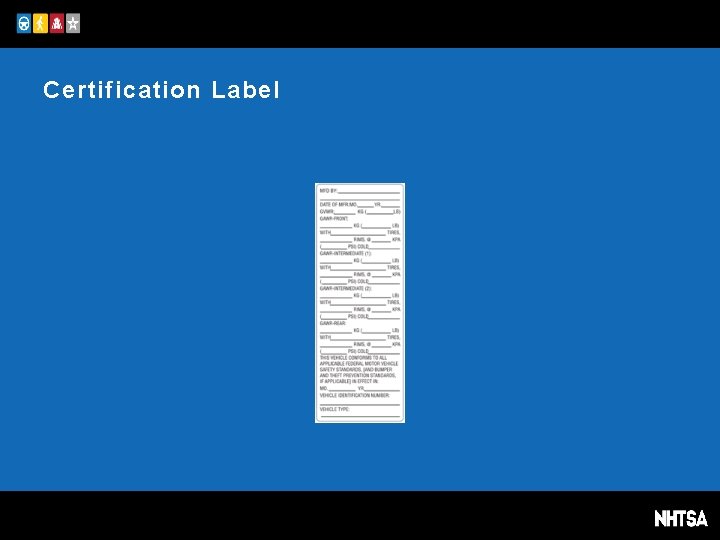 Certification Label 
