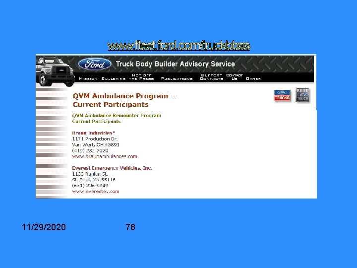 www. fleet. ford. com/truckbbas 11/29/2020 78 