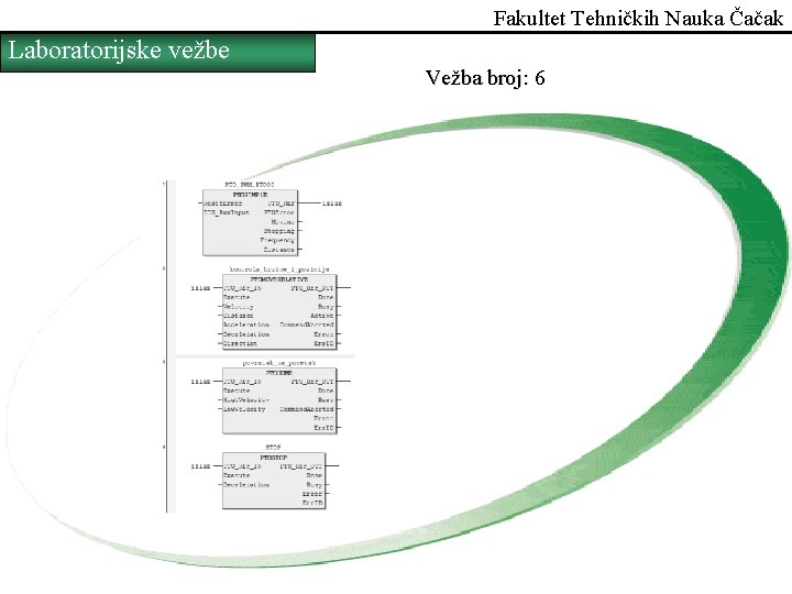 Fakultet Tehničkih Nauka Čačak Laboratorijske vežbe Vežba broj: 6 