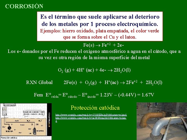 CORROSIÓN Es el término que suele aplicarse al deterioro de los metales por 1