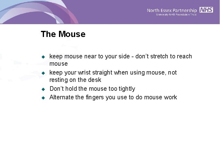 The Mouse u u keep mouse near to your side - don’t stretch to The Mouse u u keep mouse near to your side - don’t stretch to