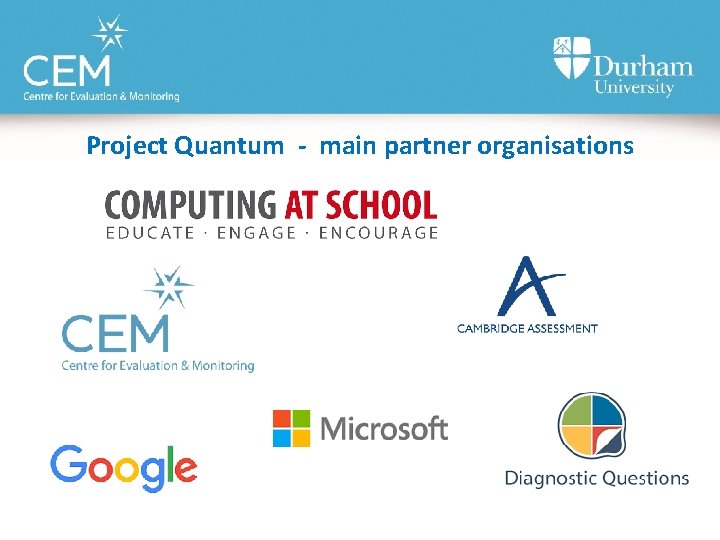 Project Quantum - main partner organisations 