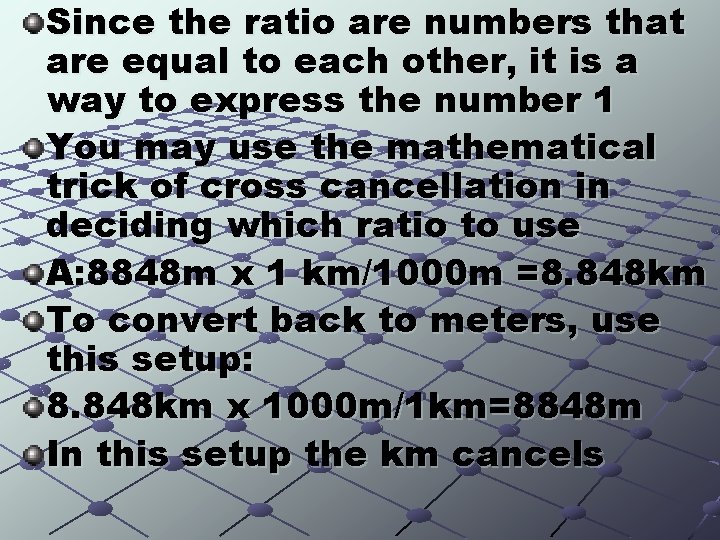 Since the ratio are numbers that are equal to each other, it is a