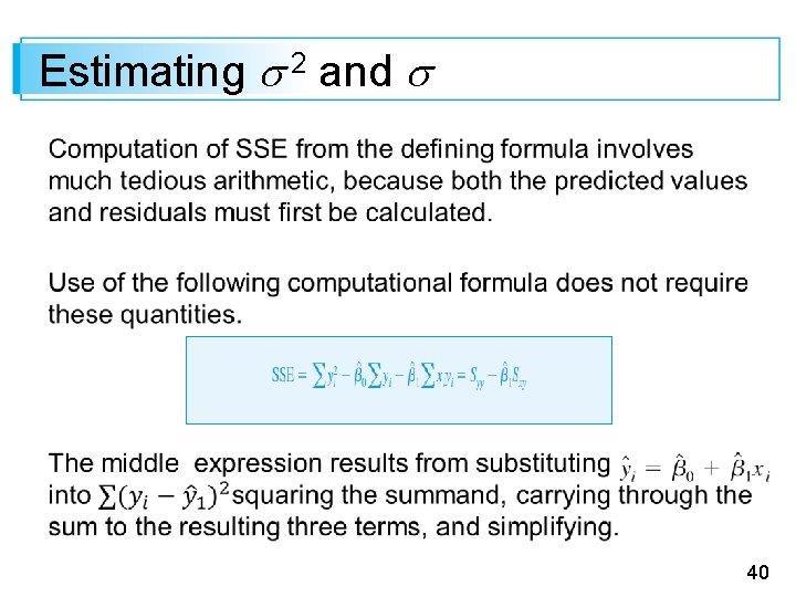 Estimating 2 and 40 