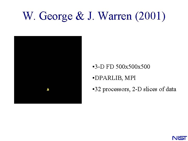 W. George & J. Warren (2001) • 3 -D FD 500 x 500 • W. George & J. Warren (2001) • 3 -D FD 500 x 500 •