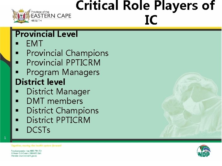 Critical Role Players of IC Provincial Level § EMT § Provincial Champions § Provincial Critical Role Players of IC Provincial Level § EMT § Provincial Champions § Provincial