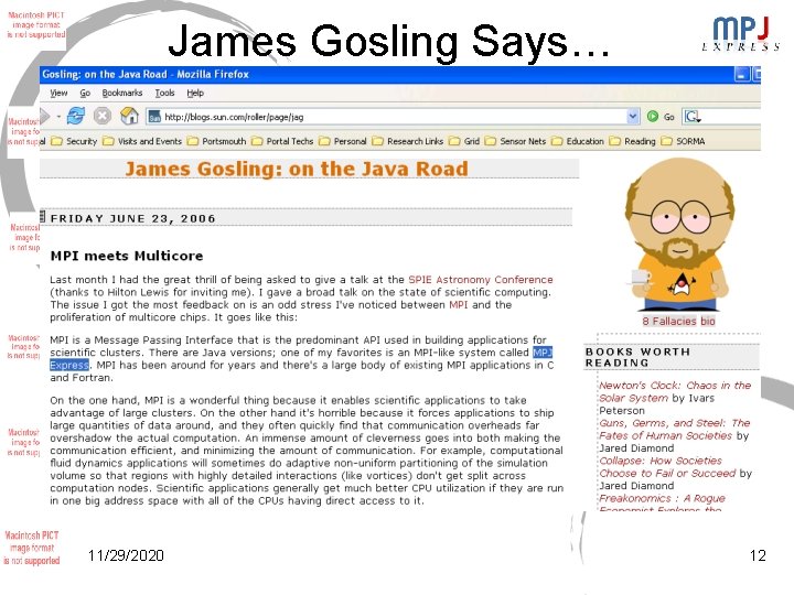 James Gosling Says… 11/29/2020 12 James Gosling Says… 11/29/2020 12