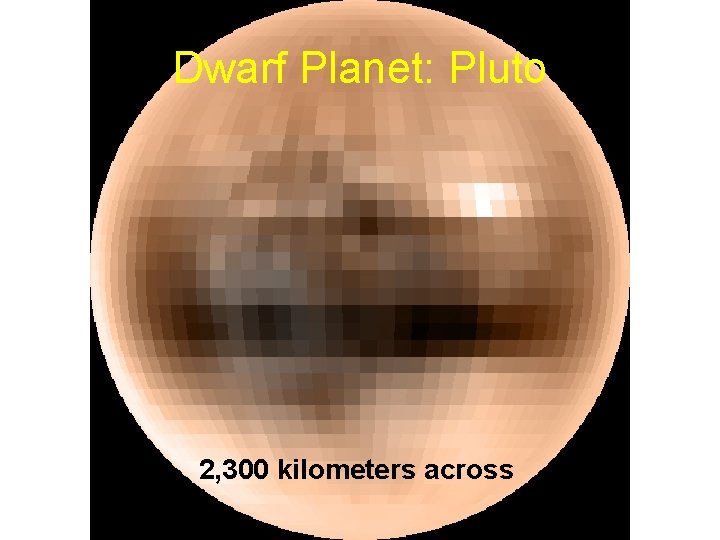 Dwarf Planet: Pluto 2, 300 kilometers across Dwarf Planet: Pluto 2, 300 kilometers across