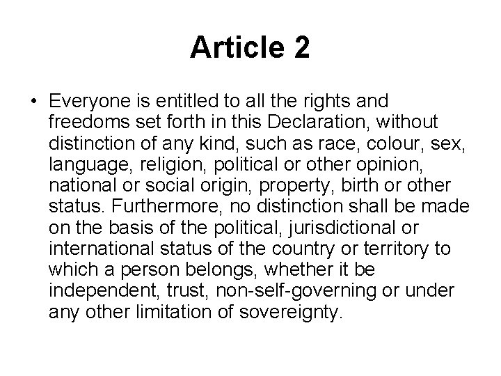 UNIVERSAL DECLARATION OF HUMAN RIGHTS 10 DECEMBER 1948