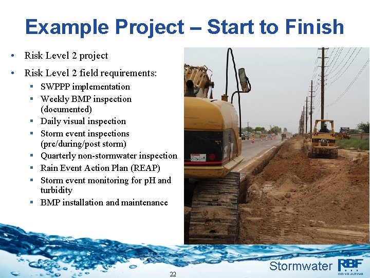 Example Project – Start to Finish • Risk Level 2 project • Risk Level