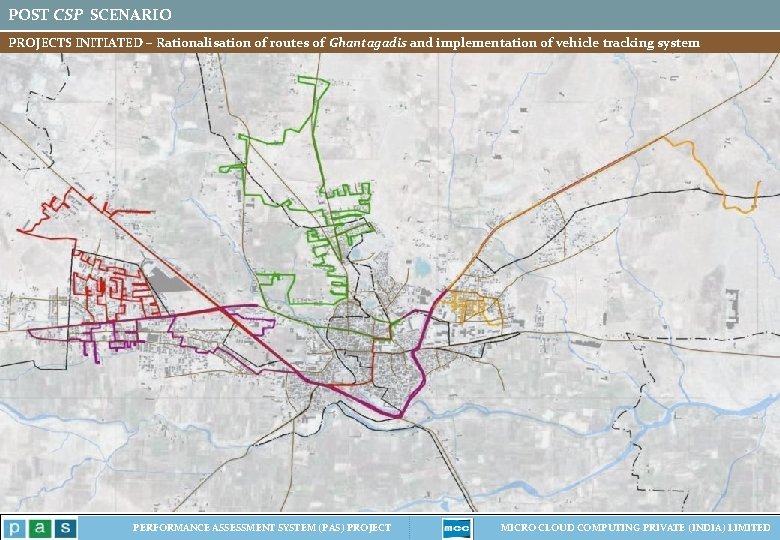 POST CSP SCENARIO PROJECTS INITIATED – Rationalisation of routes of Ghantagadis and implementation of POST CSP SCENARIO PROJECTS INITIATED – Rationalisation of routes of Ghantagadis and implementation of