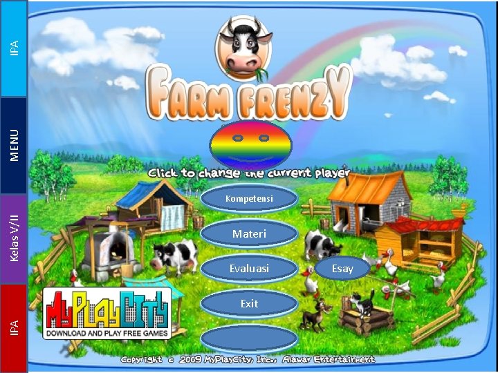 IPA MENU Kelas V/II Kompetensi Materi Evaluasi IPA Exit Esay 