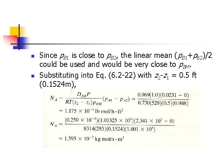 n n Since p. B 1 is close to p. B 2, the linear