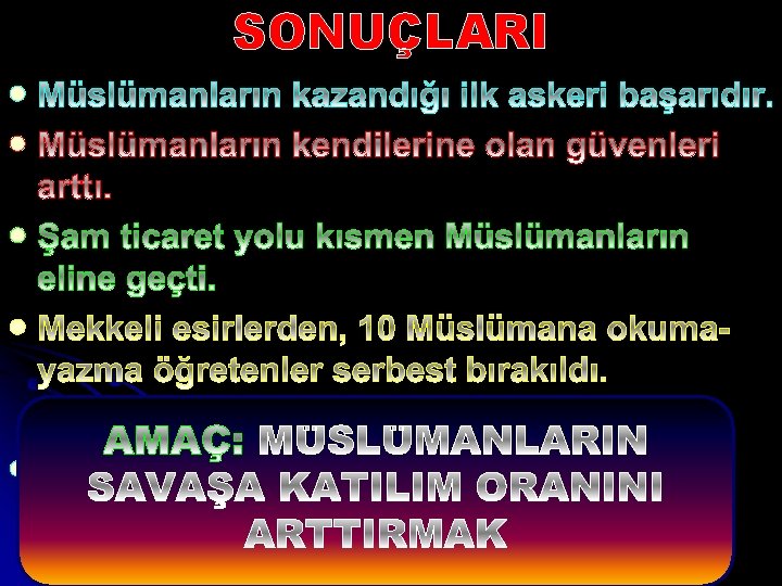 SONUÇLARI l l l 