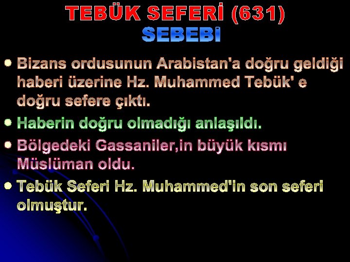 TEBÜK SEFERİ (631) l l 