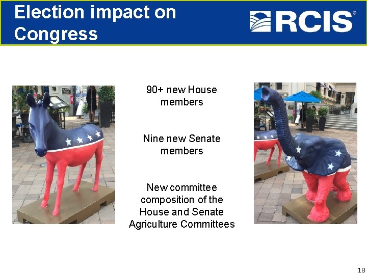 Election impact on Congress 90+ new House members Nine new Senate members New committee