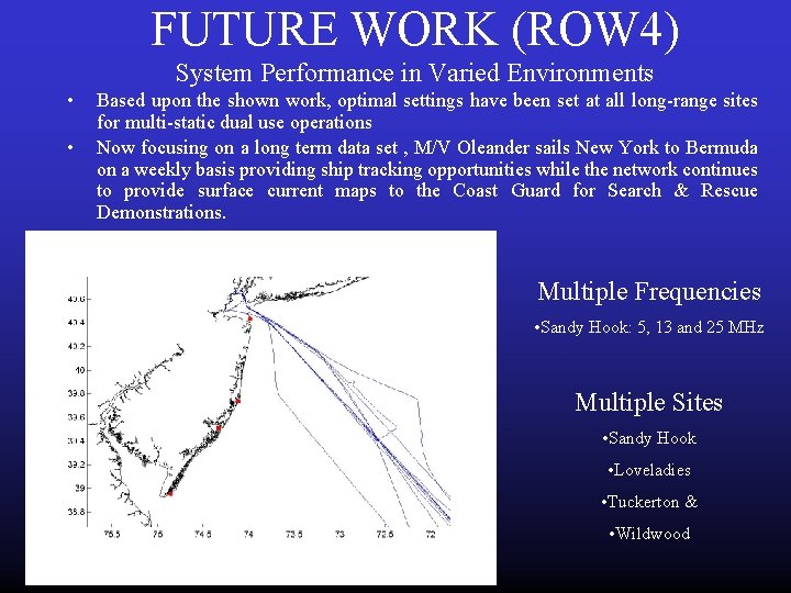 FUTURE WORK (ROW 4) System Performance in Varied Environments • • Based upon the FUTURE WORK (ROW 4) System Performance in Varied Environments • • Based upon the
