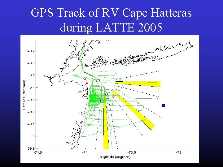 GPS Track of RV Cape Hatteras during LATTE 2005 GPS Track of RV Cape Hatteras during LATTE 2005