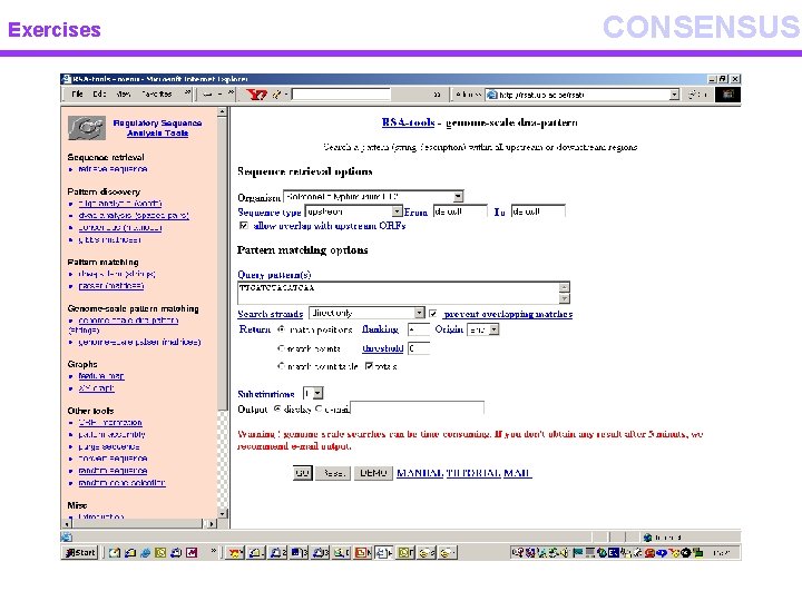 Exercises CONSENSUS 