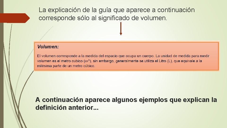 La explicación de la guía que aparece a continuación corresponde sólo al significado de