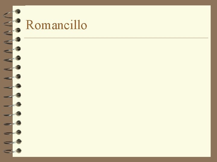Romancillo 