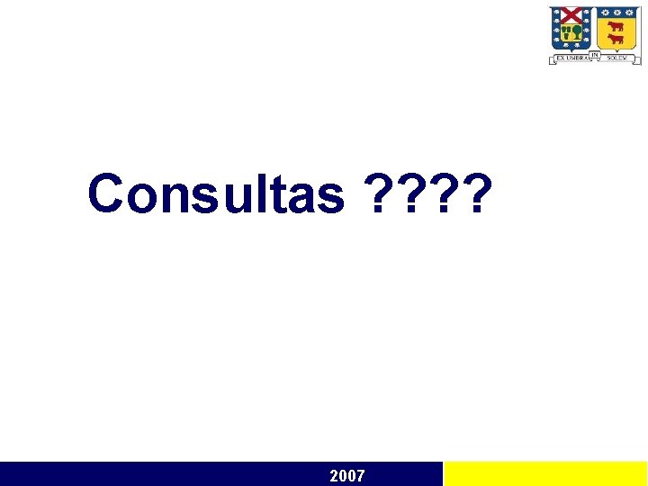 Consultas ? ? 2007 