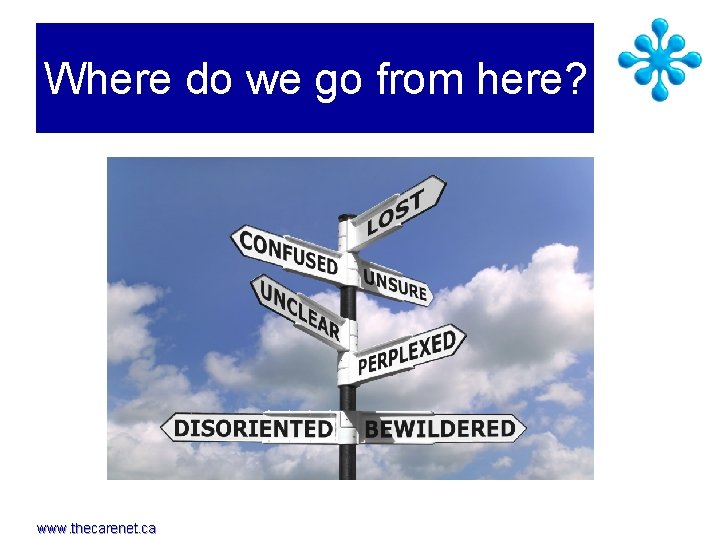 Where do we go from here? www. thecarenet. ca 