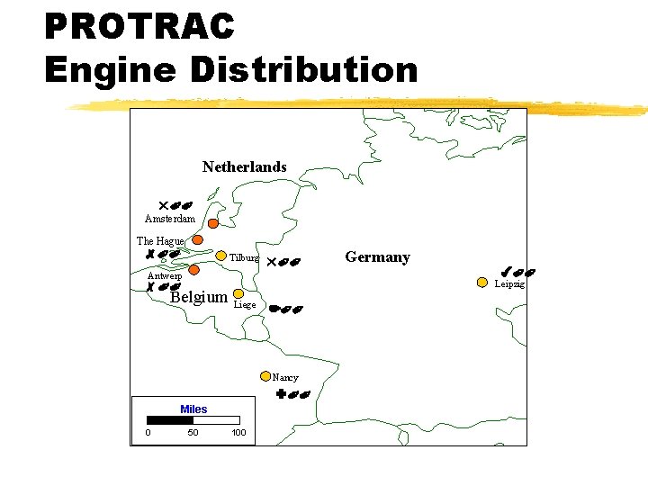 PROTRAC Engine Distribution Netherlands 500 Amsterdam The Hague * * 800 * Antwerp * PROTRAC Engine Distribution Netherlands 500 Amsterdam The Hague * * 800 * Antwerp *