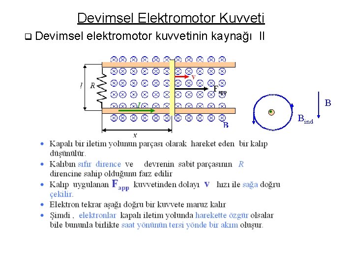 Devimsel Elektromotor Kuvveti q Devimsel elektromotor kuvvetinin kaynağı II . B Bind 