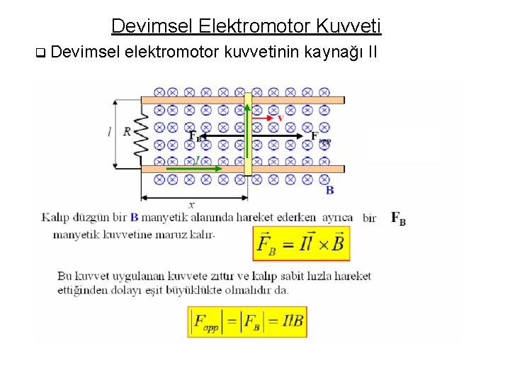 Devimsel Elektromotor Kuvveti q Devimsel elektromotor kuvvetinin kaynağı II 