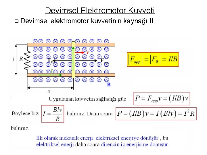 Devimsel Elektromotor Kuvveti q Devimsel elektromotor kuvvetinin kaynağı II 