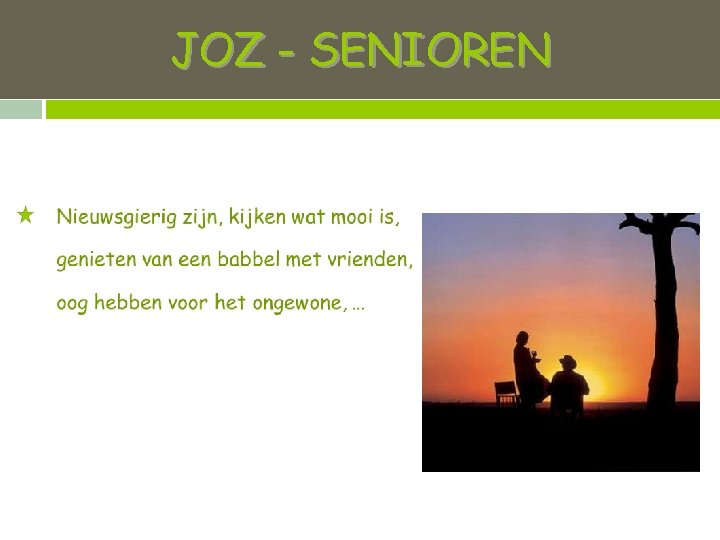 JOZ -- SENIOREN 