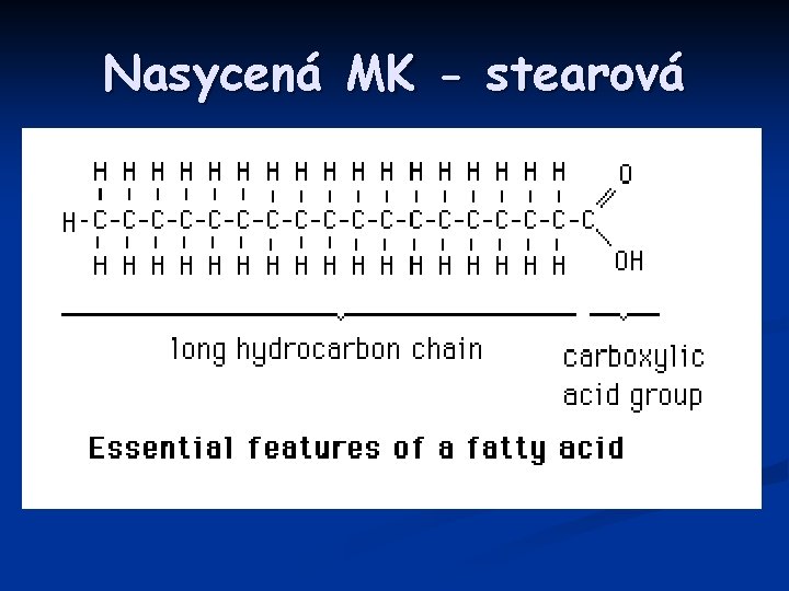 Nasycená MK - stearová 