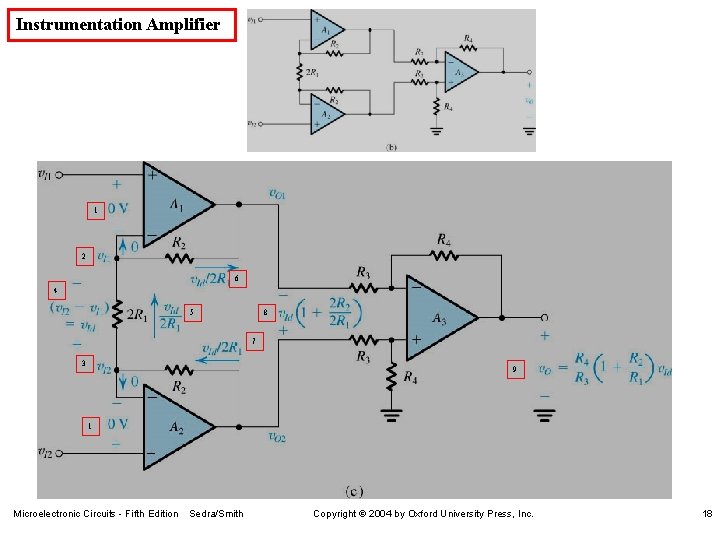 Instrumentation Amplifier 1 2 6 4 5 8 7 3 9 1 Microelectronic Circuits