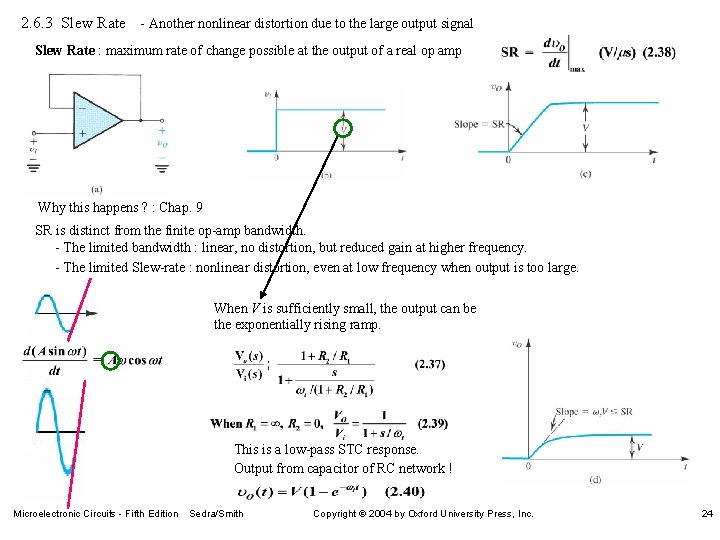 2. 6. 3 Slew Rate - Another nonlinear distortion due to the large output