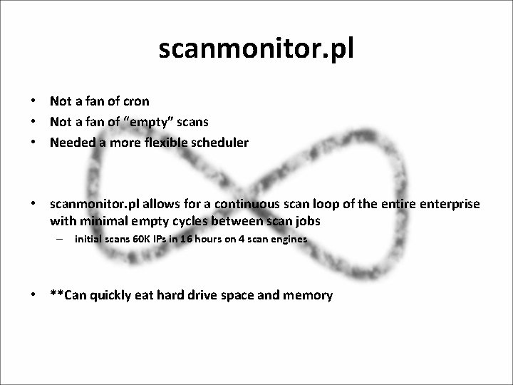 scanmonitor. pl • Not a fan of cron • Not a fan of “empty”