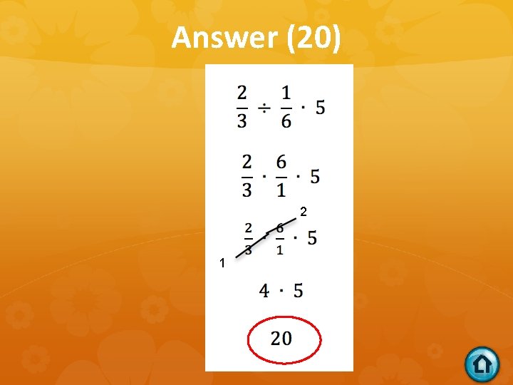 Answer (20) 2 1 