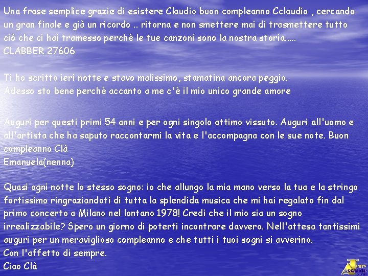 Una frase semplice grazie di esistere Claudio buon compleanno Cclaudio , cercando un gran
