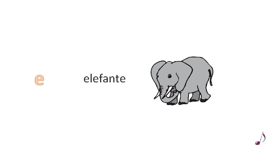 e elefante 