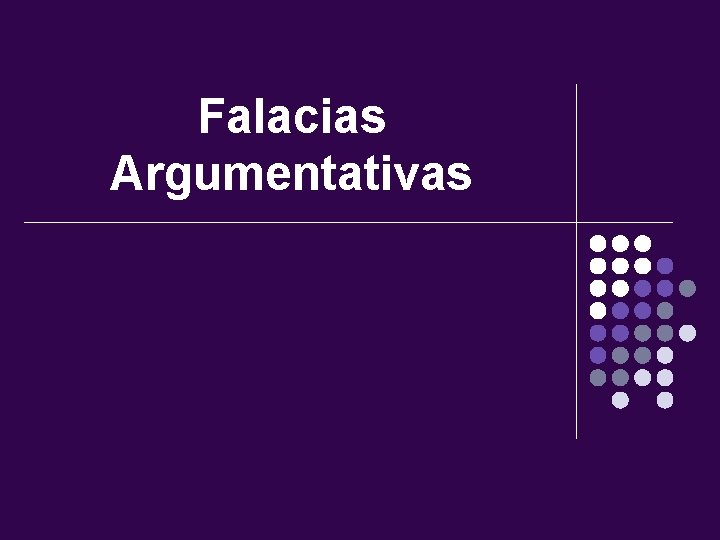 Falacias Argumentativas 