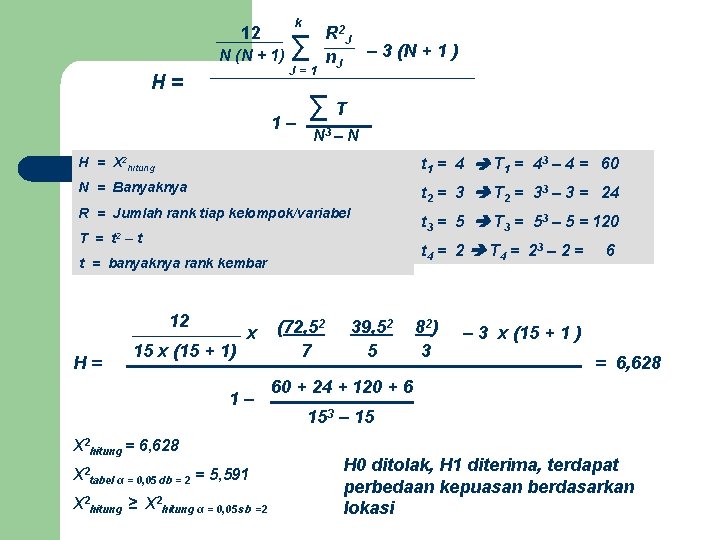 k 12 N (N + 1) H= ∑ J=1 1– R 2 J n.