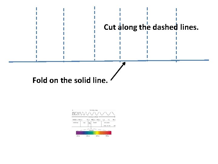 Cut along the dashed lines. Fold on the solid line. 