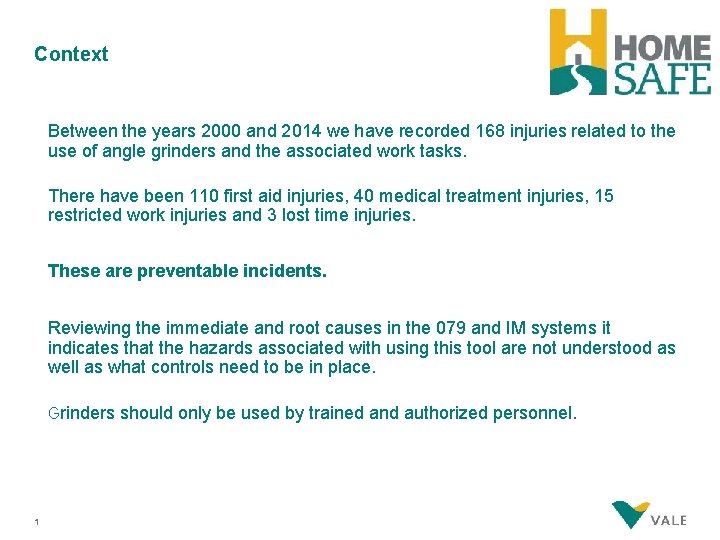 Context Between the years 2000 and 2014 we have recorded 168 injuries related to