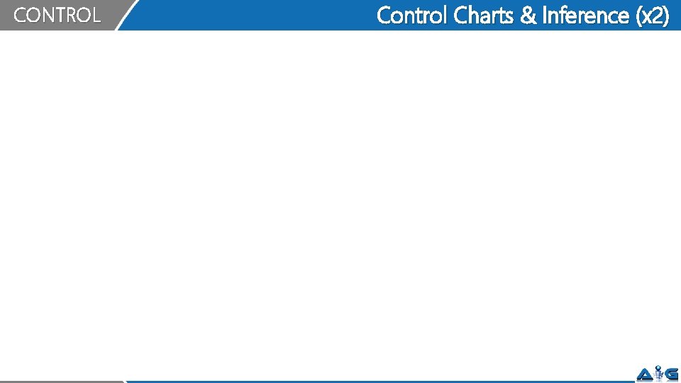 CONTROL Control Charts & Inference (x 2) 